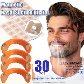 15/50Pairs Magnetic Nasal Clip Strip Dilatador Respiratorio Nasal Sleep Intake Mejorar la calidad del sueño Reducir los ronquidos