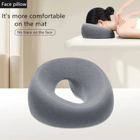 Almohada Ergonomica para Tumbarse Espuma con Memoria Transpirable Almohada para Apoyar la Cabeza Almohada para Masaje Corporal Almohada para Descansar la Cara para Salon de Belleza